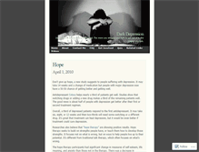 Tablet Screenshot of darkdepression.wordpress.com