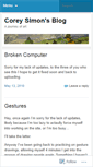 Mobile Screenshot of coreysimon.wordpress.com