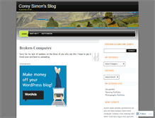 Tablet Screenshot of coreysimon.wordpress.com