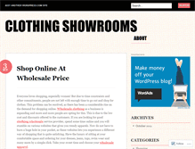 Tablet Screenshot of clothingshowrooms.wordpress.com