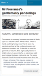 Mobile Screenshot of mrfreelancesthoughts.wordpress.com