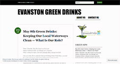 Desktop Screenshot of greendrinksevanston.wordpress.com