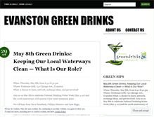 Tablet Screenshot of greendrinksevanston.wordpress.com