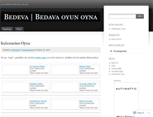 Tablet Screenshot of bedevaoyunoyna.wordpress.com