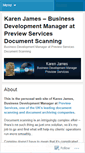 Mobile Screenshot of karenjamespreview.wordpress.com