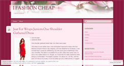 Desktop Screenshot of ifashioncheap.wordpress.com