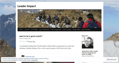 Desktop Screenshot of leaderimpact.wordpress.com