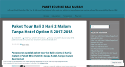 Desktop Screenshot of paketbalimurah.wordpress.com