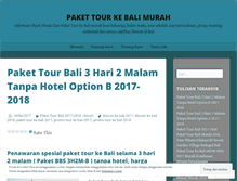 Tablet Screenshot of paketbalimurah.wordpress.com