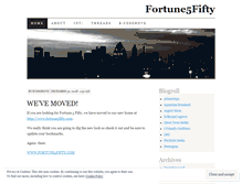 Tablet Screenshot of fortune5fifty.wordpress.com