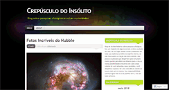 Desktop Screenshot of crepusculodoinsolito.wordpress.com