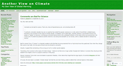 Desktop Screenshot of anotherviewonclimate.wordpress.com