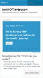 Mobile Screenshot of jaytecson.wordpress.com