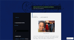 Desktop Screenshot of ameharome.wordpress.com