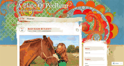 Desktop Screenshot of aplateofpeelham.wordpress.com
