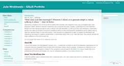 Desktop Screenshot of juliewroblewski.wordpress.com