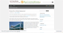 Desktop Screenshot of ecotintandshade.wordpress.com