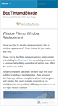 Mobile Screenshot of ecotintandshade.wordpress.com