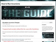 Tablet Screenshot of incursionguide.wordpress.com