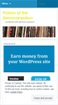 Mobile Screenshot of fablesofthedeconstruction.wordpress.com