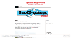 Desktop Screenshot of lagunafishingproducts.wordpress.com