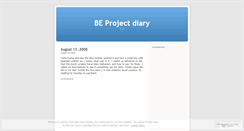 Desktop Screenshot of mybeproject.wordpress.com