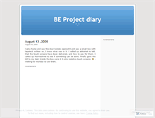 Tablet Screenshot of mybeproject.wordpress.com