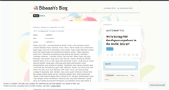 Desktop Screenshot of bibaaah.wordpress.com