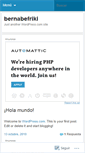 Mobile Screenshot of bernabinsky.wordpress.com