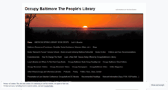 Desktop Screenshot of occupybaltimoreliberationlibrary.wordpress.com