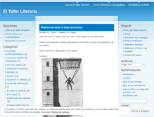 Tablet Screenshot of eltallerliterario.wordpress.com