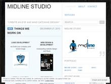 Tablet Screenshot of midlinestudio.wordpress.com