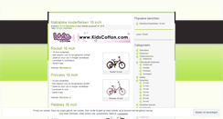 Desktop Screenshot of kinderfietsen.wordpress.com