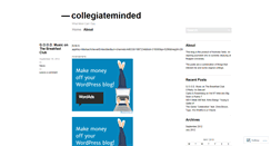 Desktop Screenshot of collegiateminded.wordpress.com