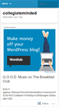 Mobile Screenshot of collegiateminded.wordpress.com