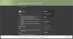 Desktop Screenshot of mpgcmba.wordpress.com