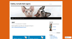 Desktop Screenshot of calmatatudobemagora.wordpress.com