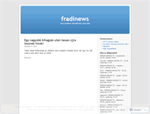 Tablet Screenshot of fradinews.wordpress.com