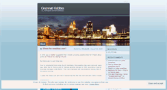 Desktop Screenshot of oddcincy.wordpress.com