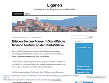 Tablet Screenshot of ligurien.wordpress.com