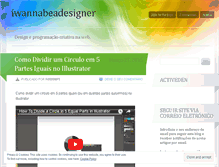 Tablet Screenshot of iwannabeadesigner.wordpress.com