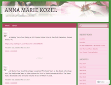 Tablet Screenshot of annamariekozel.wordpress.com