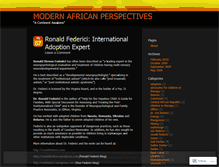 Tablet Screenshot of modernafricanperspectives.wordpress.com