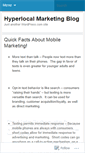 Mobile Screenshot of hyperlocal101.wordpress.com