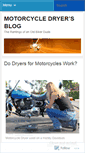 Mobile Screenshot of motorcycledryer.wordpress.com