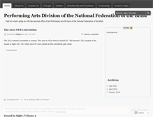 Tablet Screenshot of nfbpad.wordpress.com