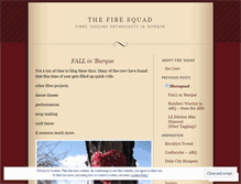 Tablet Screenshot of fibesquad.wordpress.com