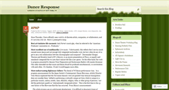 Desktop Screenshot of danceresponse.wordpress.com
