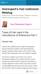 Mobile Screenshot of hairextensionexpert.wordpress.com