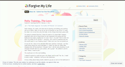 Desktop Screenshot of forgivemylife.wordpress.com